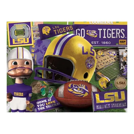 College Team Retro Series 500 Piece Puzzle LSU Tigers {5}