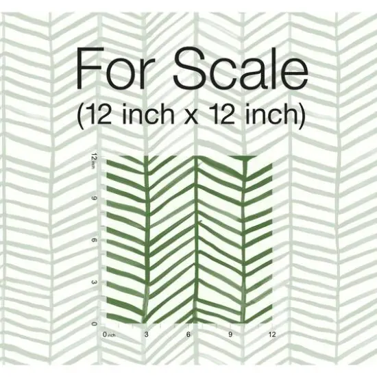 RoomMates Cat Coquillette Herringbone Peel & Stick Wallpaper Green/White {7}