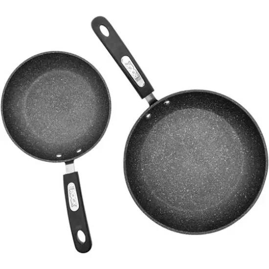THE ROCK by Starfrit Fry Pans With Bakelite Handles Set {1}