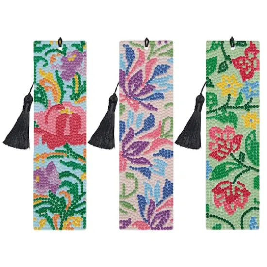 Vintage Floral Diamond Art Bookmark Kit by Make Market&reg; {1}