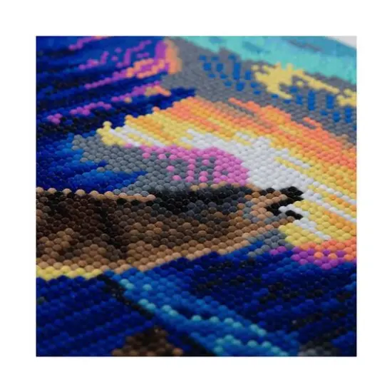 D.I.Y Crystal Art Medium Framed Kit - Howling Wolves {7}