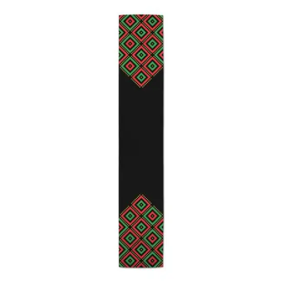 72" Diamond Kwanzaa 2 Table Runner {4}