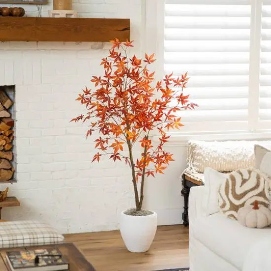 5ft. Autumn Japanese Maple Artificial Fall Tree {8}