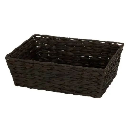 Household Essentials Dark Brown Wicker Storage Basket Set {12}