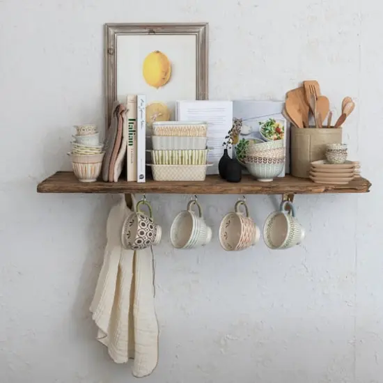 Hello Honey&reg; Painted Patterns Stoneware Measuring Cup Set {3}