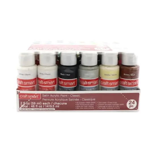 Satin Classic Acrylic Paint Set by Craft Smart&reg; {7}