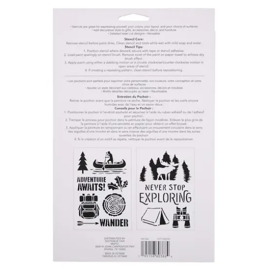 Outdoor Plastic Stencils, 7" x 10" by Craft Smart&reg; {5}