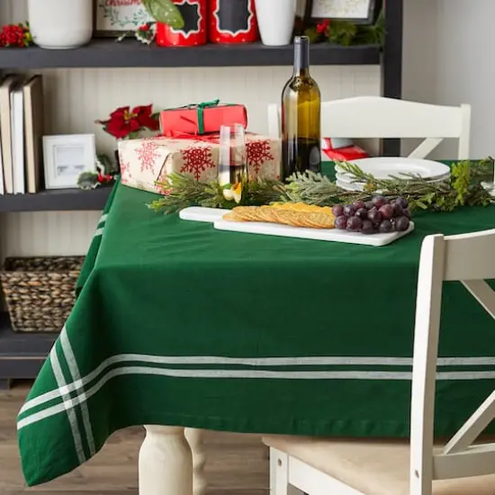 Balsam Border Stripe Tablecloth, 60" x 120"  {6}