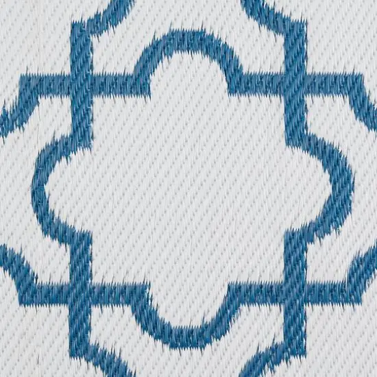 DII&reg; Lattice Outdoor Floor Runner, 3ft. x 6ft. Blue {7}