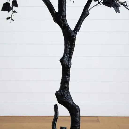 7ft. Artificial Halloween Black Maple Tree {5}