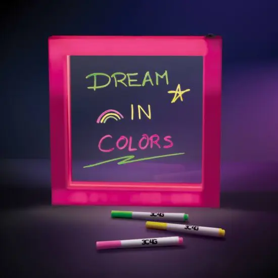 Make It Real 3C4G&reg; It's Lit Message Board Light Up Dry Erase Board {6}