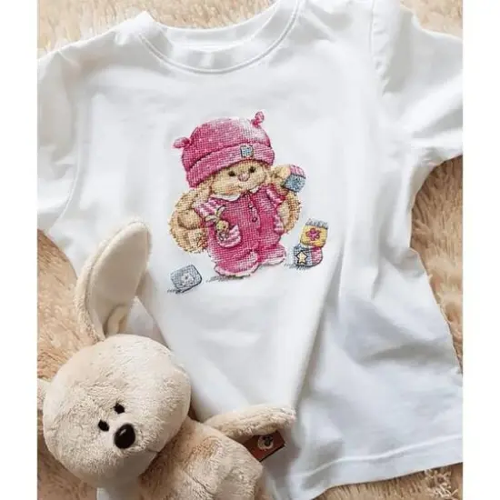 Alisa Rabbit Mi Baby Girl Cross Stitch Kit {9}