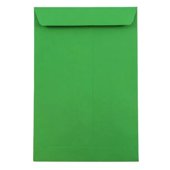 JAM Paper 6" x 9" Green Open End Catalog Colored Envelopes, 50ct. {1}