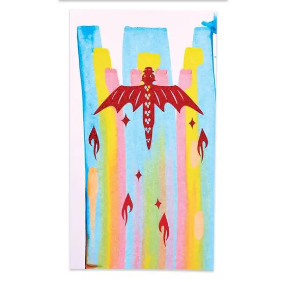 Creativity for Kids&reg; Dragon Squeegeez Magic Reveal Art {4}