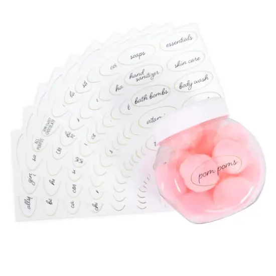 Clear Oval Household Label Stickers by Recollections&trade; {6}