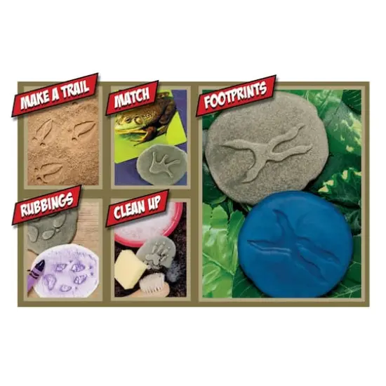 Yellow Door Let's Investigate Woodland Footprint Stones Set {3}