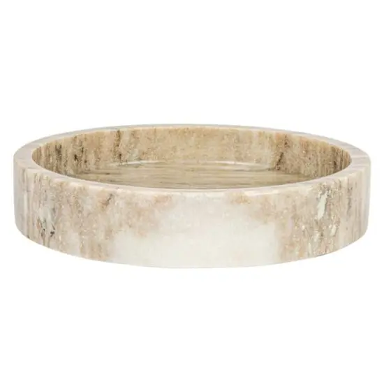 Hello Honey&reg; 8" Beige Marble Bowl Dish {7}