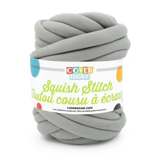 Lion Brand&reg; Cover Story&trade; Squish Stitch Yarn Space Grey {1}
