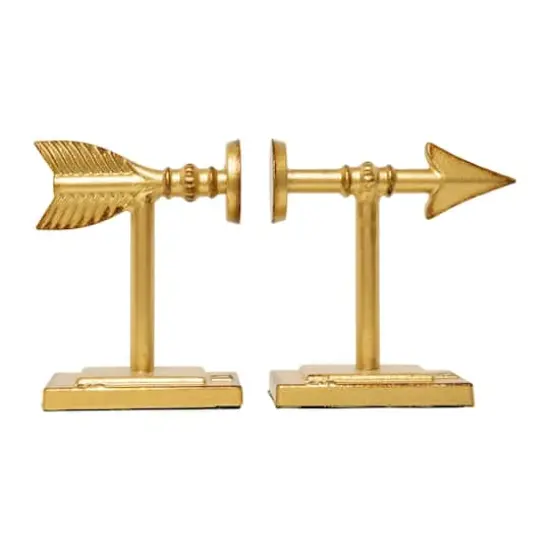 Hello Honey&reg; Gold Arrow Bookends Set {1}