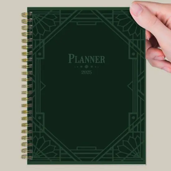 TF Publishing 2025 Medium Emerald Edition Weekly Monthly Spiral Planner {8}