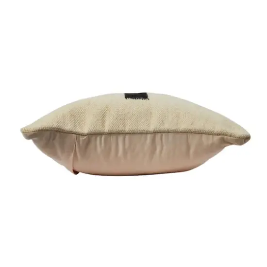 Hello Honey&reg; 20" x 20" Swiss Cross Cotton Wool Throw Pillow Natural/Black {5}