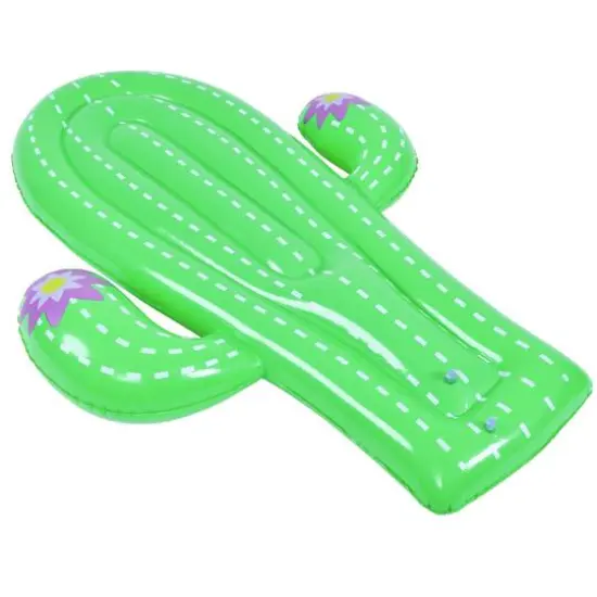 6ft. Green Jumbo Cactus Shaped Inflatable Pool Float {4}