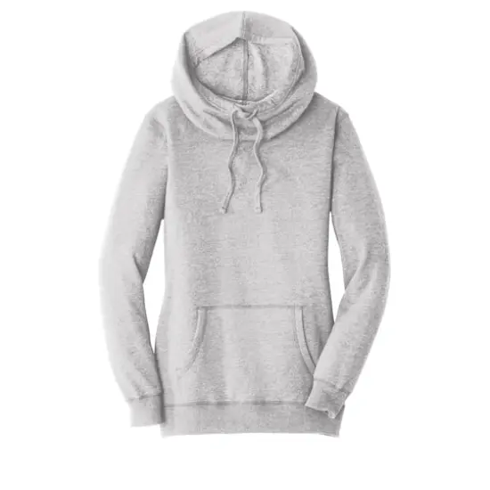 District&reg; Women's Lightweight Fleece Hoodie Heathered Grey {1}