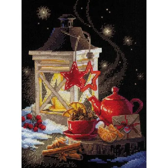 RIOLIS Winter Tea Time Cross Stitch Kit {4}