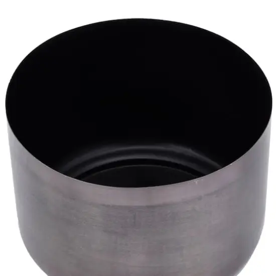 CosmoLiving by Cosmopolitan Iron Modern Planter Set Black {5}