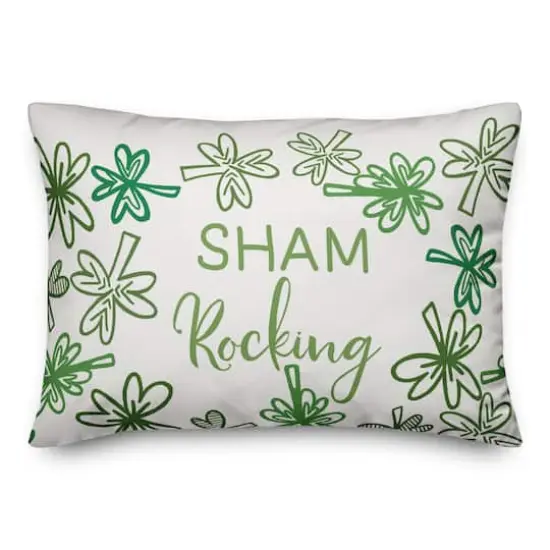 Sham Rocking 20" x 14" Throw Pillow {1}