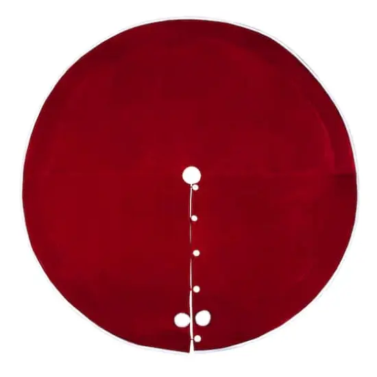 Haute Decor Santa's Surprise&trade; 80" Red & White Christmas Hideaway Tree Skirt {4}