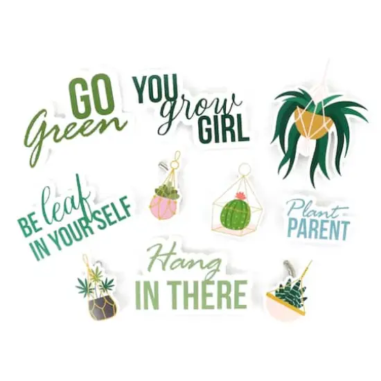 House Plants Vinyl Die Cut Stickers by Recollections&trade; {1}