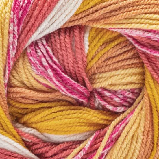 Caron&reg; Cinnamon Swirl Cakes&trade; Yarn Tangerine Twist {4}