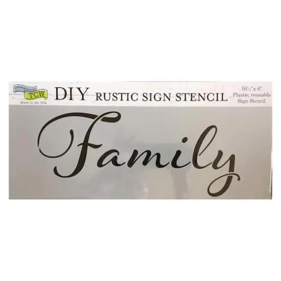 The Crafter's Workshop Family Stencil, 16.5" x 6" {1}