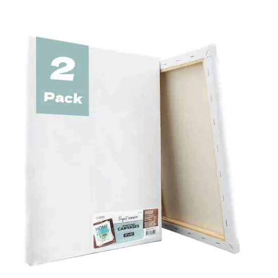 ArtSkills&reg; 2 Pack 11" x 14" Stretched Painting Canvas {1}