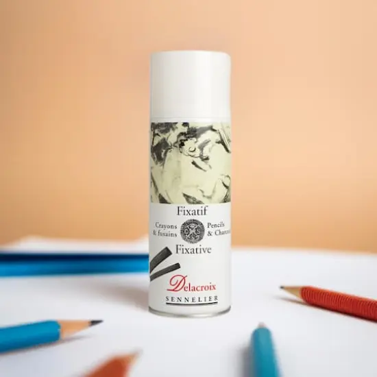 Sennelier Delacroix Pencil & Charcoal Fixative, 400mL {1}