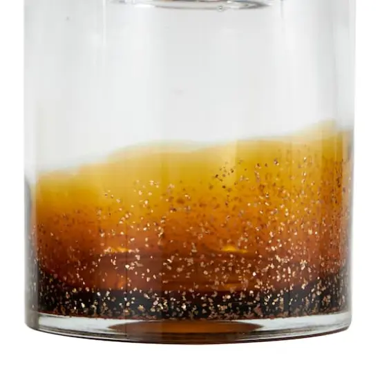 Handmade Glass Decorative Jar Set Brown {4}