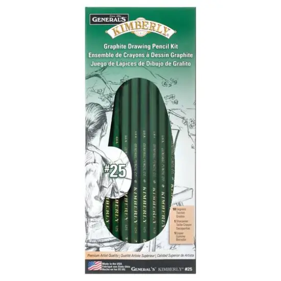 General's&reg; Kimberly&reg; No. 25 Graphite Drawing Kit {1}
