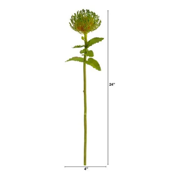 Pincushion Artificial Flower Stem, 6ct. Light Green {4}