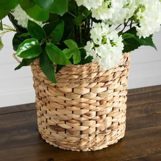 2.5ft. Artificial Mixed Flower Arrangement in Hyacinth Weave Basket {5}