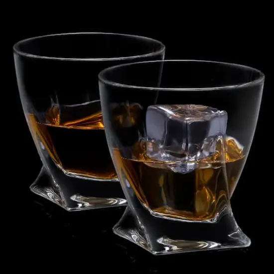 JoyJolt&reg; 10.8oz. Atlas Crystal Whiskey Glasses, 2ct. {5}
