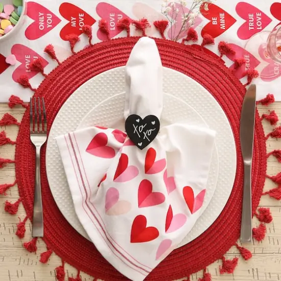 DII&reg; Heart Chalkboard Napkin Rings, 6ct. {1}