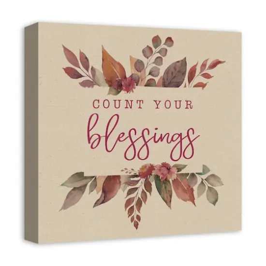 Count Your Blessings Canvas Wall Art {3}