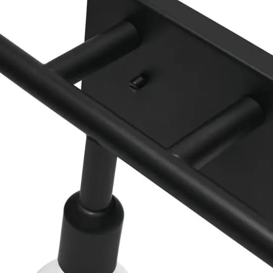 Hello Honey&reg; Robert Stevenson Lighting Benson Exposed Bulb Metal 3-Light Vanity Matte Black {7}