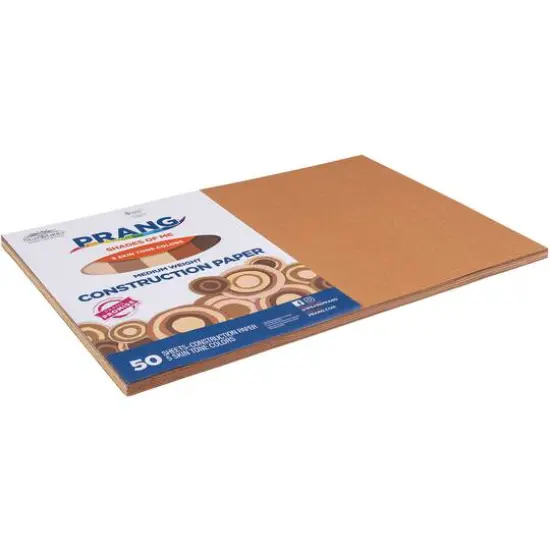 Prang® 12" x 18" Shades of Me Medium Weight Construction Paper, 5 Packs of 50 Sheets {9}