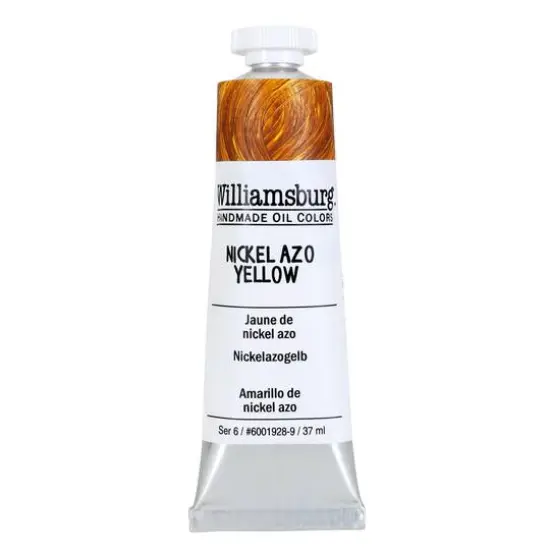 Williamsburg&reg; Artist Oil Colors, 37mL Nickel Azo Yellow {1}