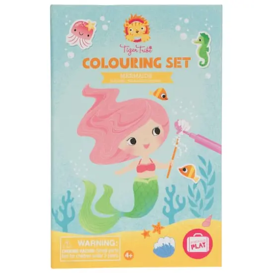 Tiger Tribe Mermaids Coloring Set with Markers & Stickers {1}