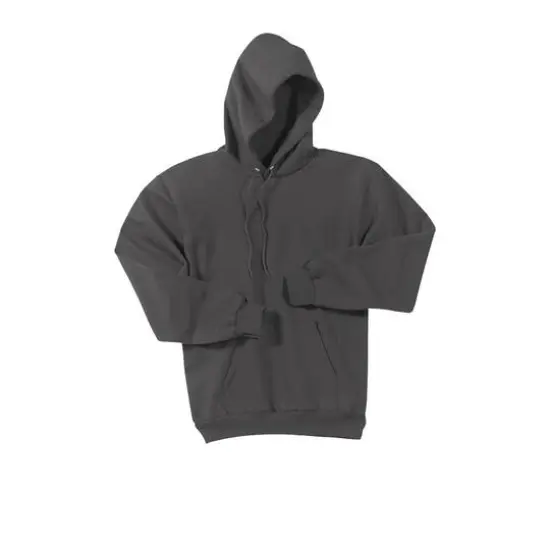 Port & Company&reg; Tall Essential Fleece Pullover Hooded Sweatshirt Charcoal {1}