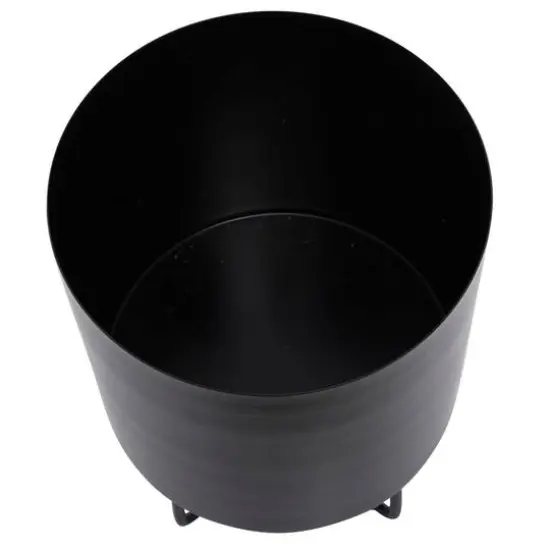 Black Modern Planter, Set of 2" 16", 13" {7}
