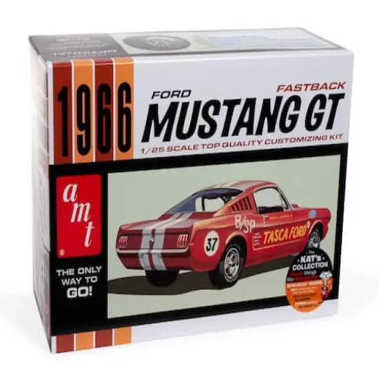AMT&reg; 1966 Ford Mustang Fastback 2+2 1:25 Scale Model Kit {1}